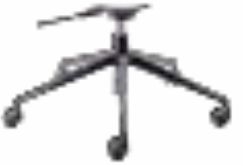 5-Fuß-Stern-Gestell SL mit Rollen Drehbar mit Höhenverstellung und Wippmechanik