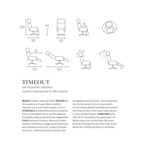 Conform Timeout Relaxsessel mit integrierter Fußstütze – Bild 7