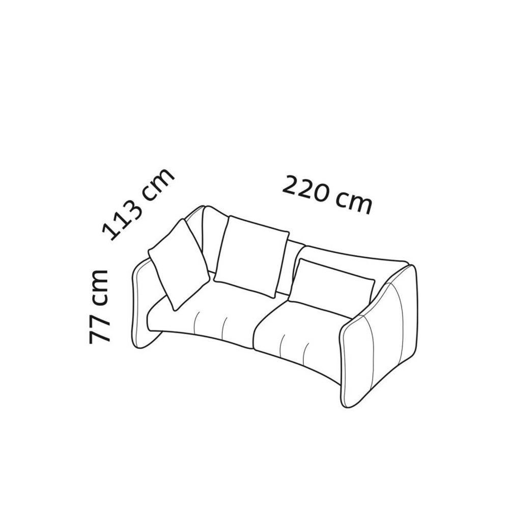 brühl bongo bay lounge - Sofa 3-er 71438 – Bild 5